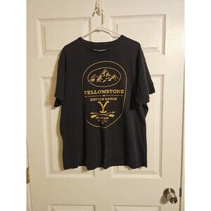 Yellowstone Dutton Ranch T-Shirt Short Sleeve Black Men’s Size XL